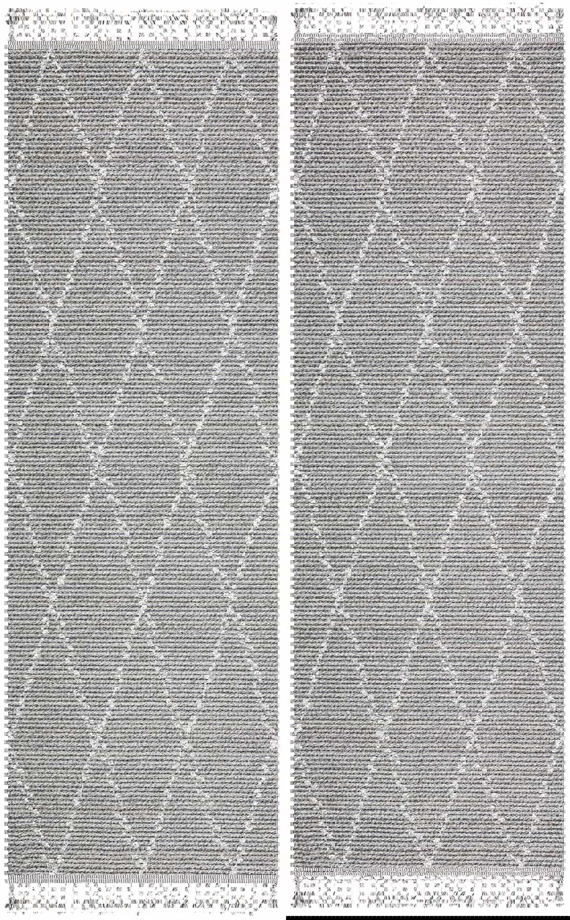 Eko Halı Soho SH02 Gri 6-12 mm Polyester Silinebilir Yıkanabilir Orta Kaymaz Dikdörtgen Makine Dokuma Oturma Odası-Salon Halısı 80x120 cm