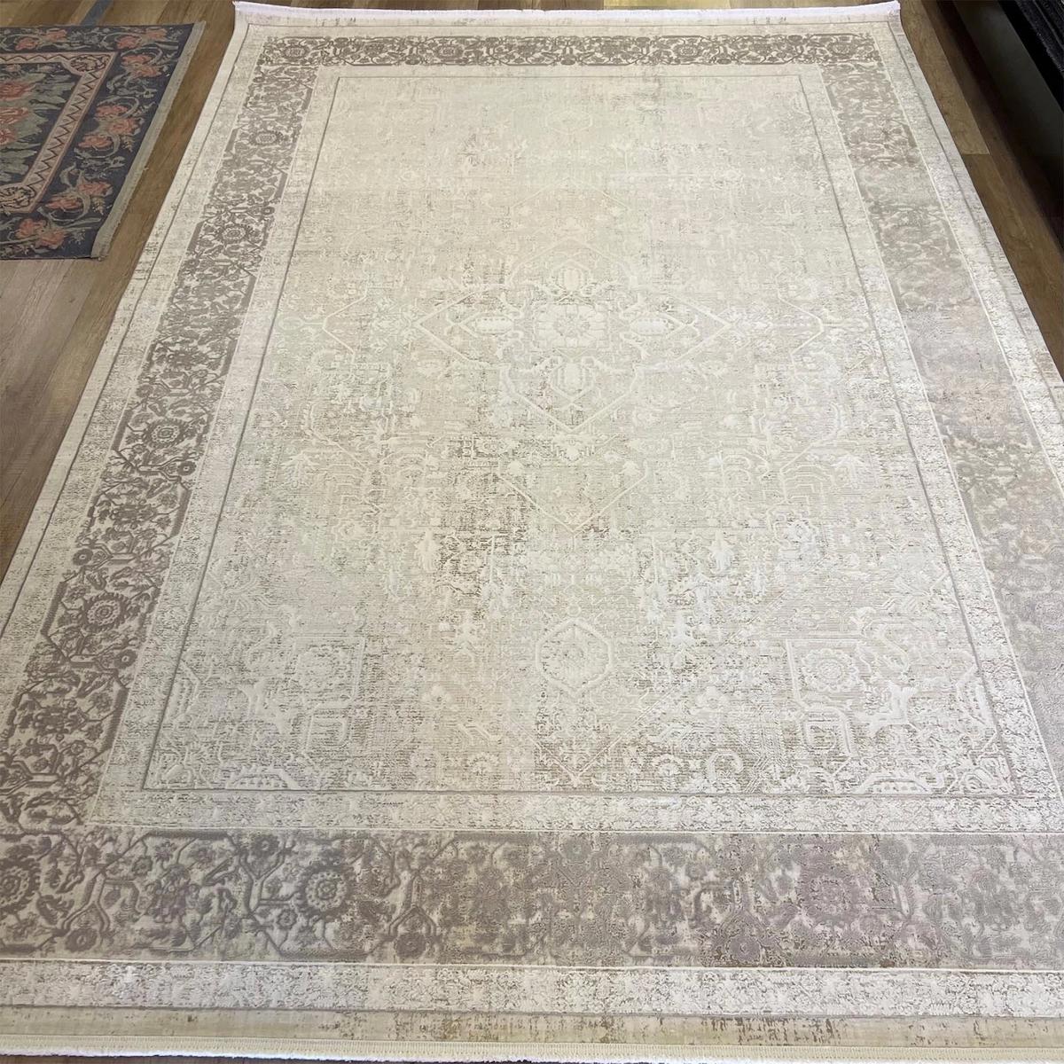 Sanat Halı Gusto 3724 Çok Renkli 7 mm Pamuk Antibakteriyel Yıkanabilir Kalın Kaymaz Lateks Taban Dikdörtgen Makine Dokuma Salon Halısı 100x300 cm