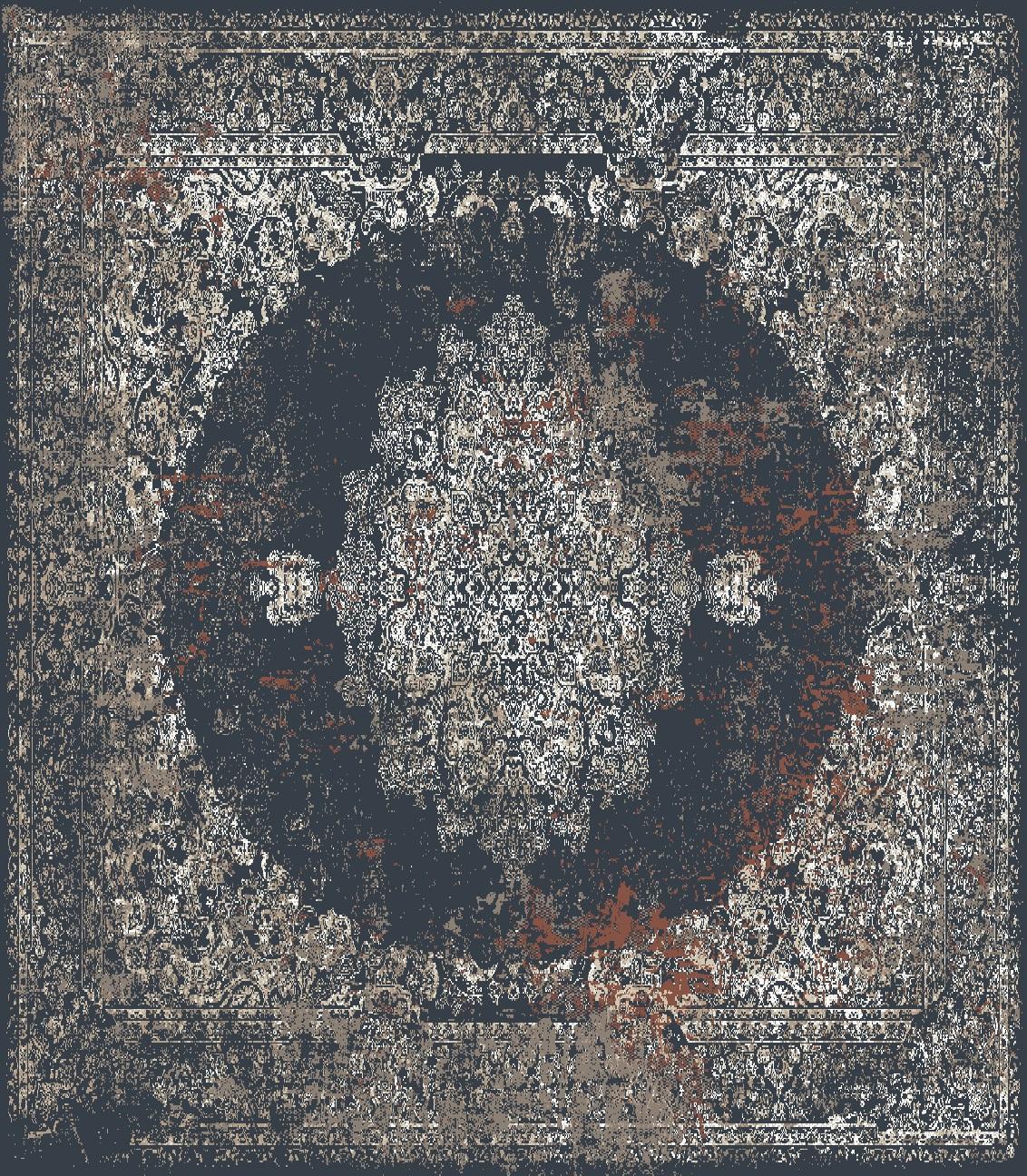 Royal Halı Picasso PO06C Krem 10 mm Akrilik Antibakteriyel Yıkanabilir Kalın Kaymaz Lateks Taban Dikdörtgen Makine Dokuma Salon Halısı 150x230 cm