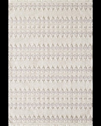 Royal Halı Pooly JJ06E Krem 9 mm Polyester Toz Tutmaz Yıkanabilir Kalın Kaymaz Lateks Taban Dikdörtgen Makine Dokuma Salon Halısı 100x300 cm