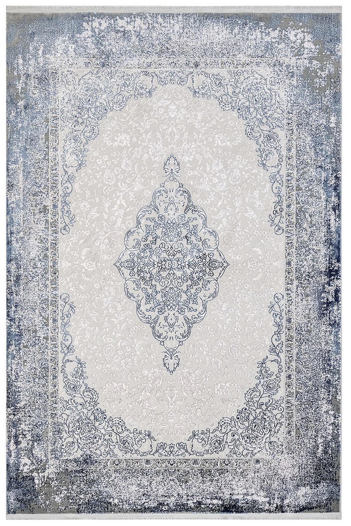 Artemis Halı Dream 09707D Çok Renkli Akrilik Yıkanabilir İnce Kaymaz Jüt Taban Dikdörtgen Makine Dokuma Salon Halısı 80x300 cm