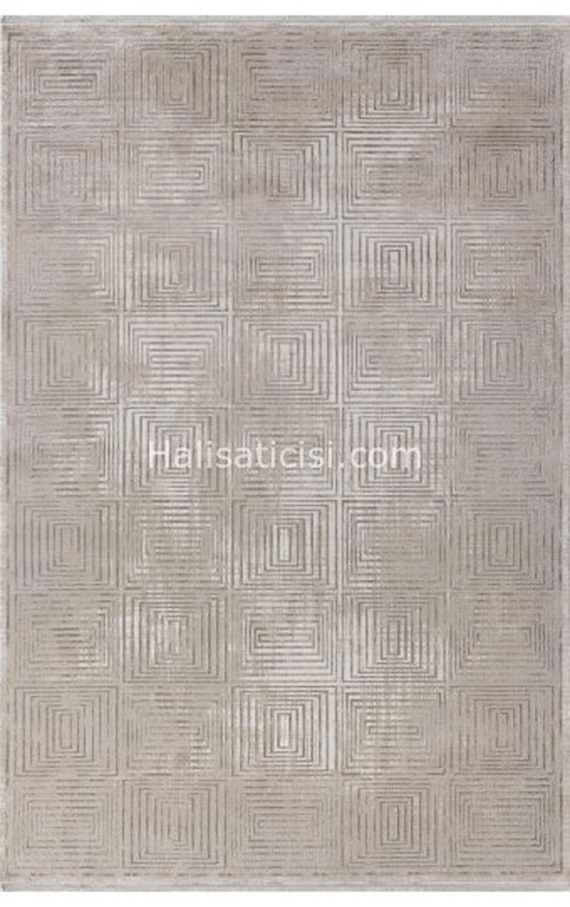 Padişah Evidence 35593 Krem 10 mm Akrilik Yumuşak Yıkanabilir İnce Dikdörtgen Makine Dokuma Salon Halısı 160x230 cm