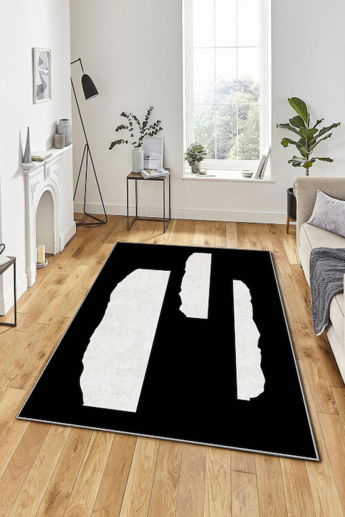 Homefesto Krem 5 mm Polyester Leke Tutmaz Yıkanabilir İnce Kaymaz Taban Dikdörtgen Makine Dokuma Salon Halısı 200x290 cm