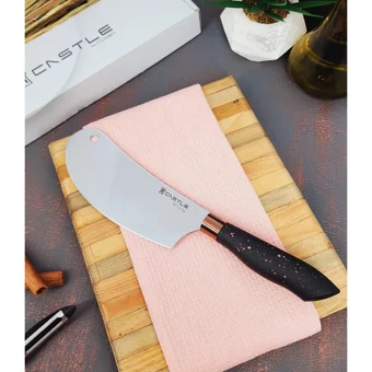Castle Kitchen Black Copper Serisi 6'lı Mutfak Bıçak Seti Standlı