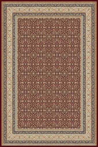 Tuğra Halı Sümer SM12 Kırmızı 5 mm Polyester Yıkanabilir İnce Dikdörtgen Makine Dokuma Salon Halısı 80x150 cm