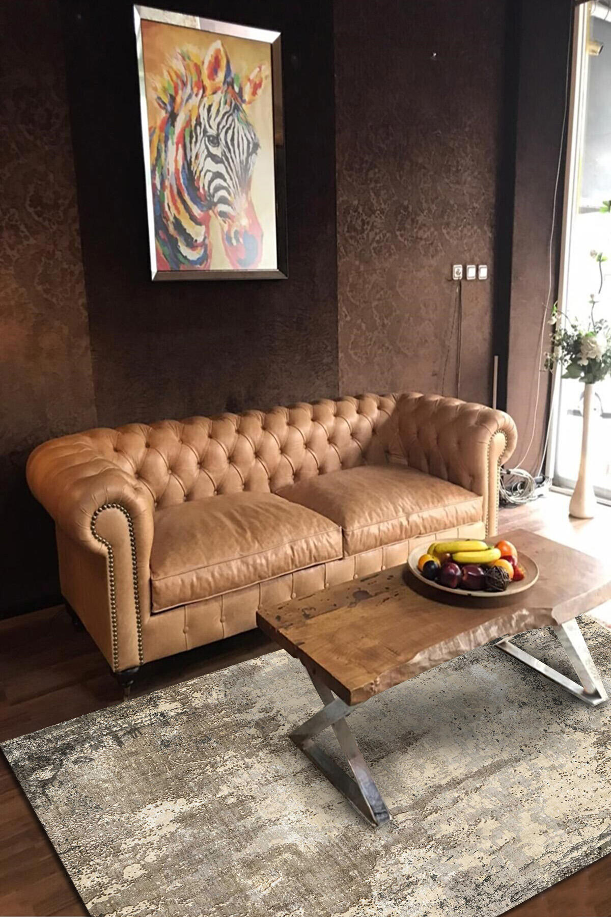 İlyaki Home Gavin Krem 0.8 mm Pamuk Antibakteriyel Yıkanabilir Kaymaz Dikdörtgen Makine Dokuma Salon Halısı 200x290 cm