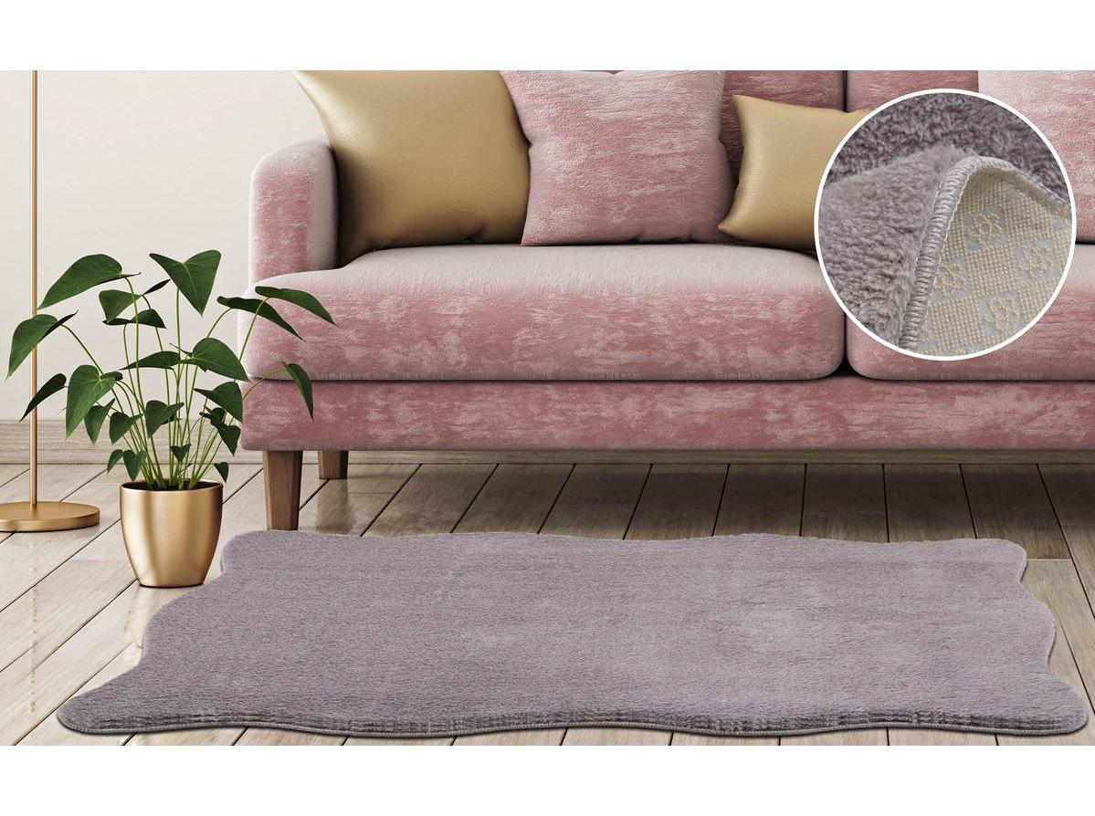 My Evilla Lila 14 mm Polyester Leke Tutmaz Yıkanabilir Kalın Kaymaz Jel Taban Dikdörtgen Makine Dokuma Yatak Odası Halısı 100x300 cm