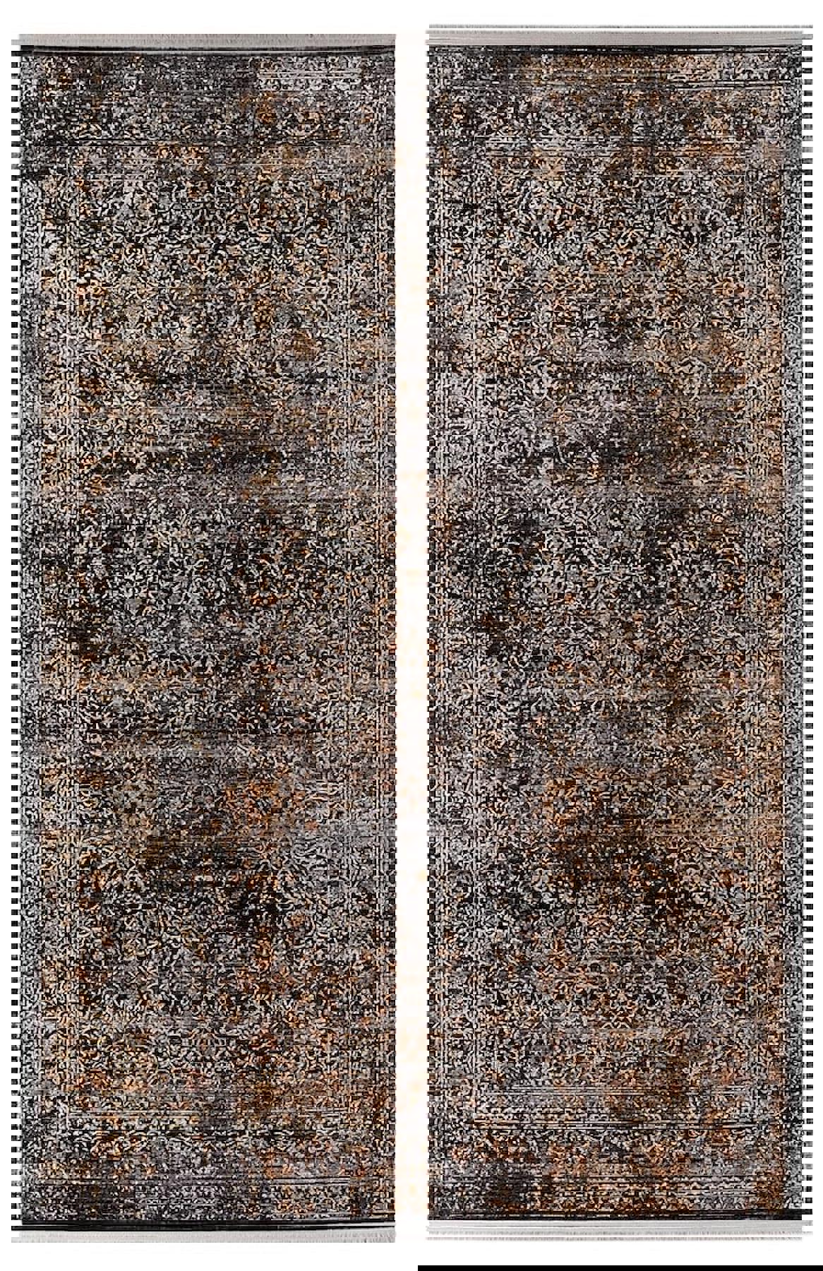 Sanat Halı Oasis 1867 Çok Renkli 7 mm Pamuk Antibakteriyel Yıkanabilir Kalın Kaymaz Lateks Taban Dikdörtgen Makine Dokuma Salon Halısı 180x250 cm