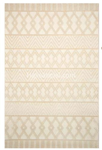 Toprak Halı Crafter 36726 Çok Renkli 9 mm Polyester Antialerjenik Yıkanabilir İnce Dikdörtgen Makine Dokuma Antre-Oturma Odası-Salon-Yatak Odası Halısı 80x150 cm