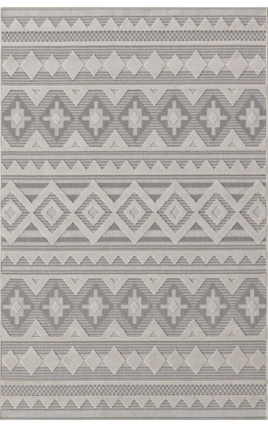 Padişah 54098 Krem 5 mm Polyester Yumuşak Yıkanabilir İnce Kaymaz Dikdörtgen Makine Dokuma Salon Halısı 100x200 cm