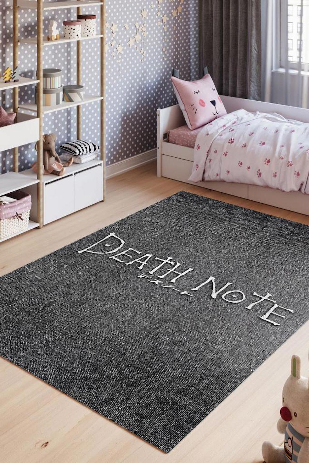 Homshtag Anime Çok Renkli 4 mm Pamuk Antistatik Yıkanabilir İnce Kaymaz Dikdörtgen Makine Dokuma Genç Odası Halısı 100x150 cm