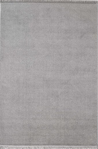 Gümüşsuyu Daisy 16667 Gri 8 mm Polipropilen Yıkanabilir İnce Kaymaz Dikdörtgen Makine Dokuma Salon Halısı 80x300 cm