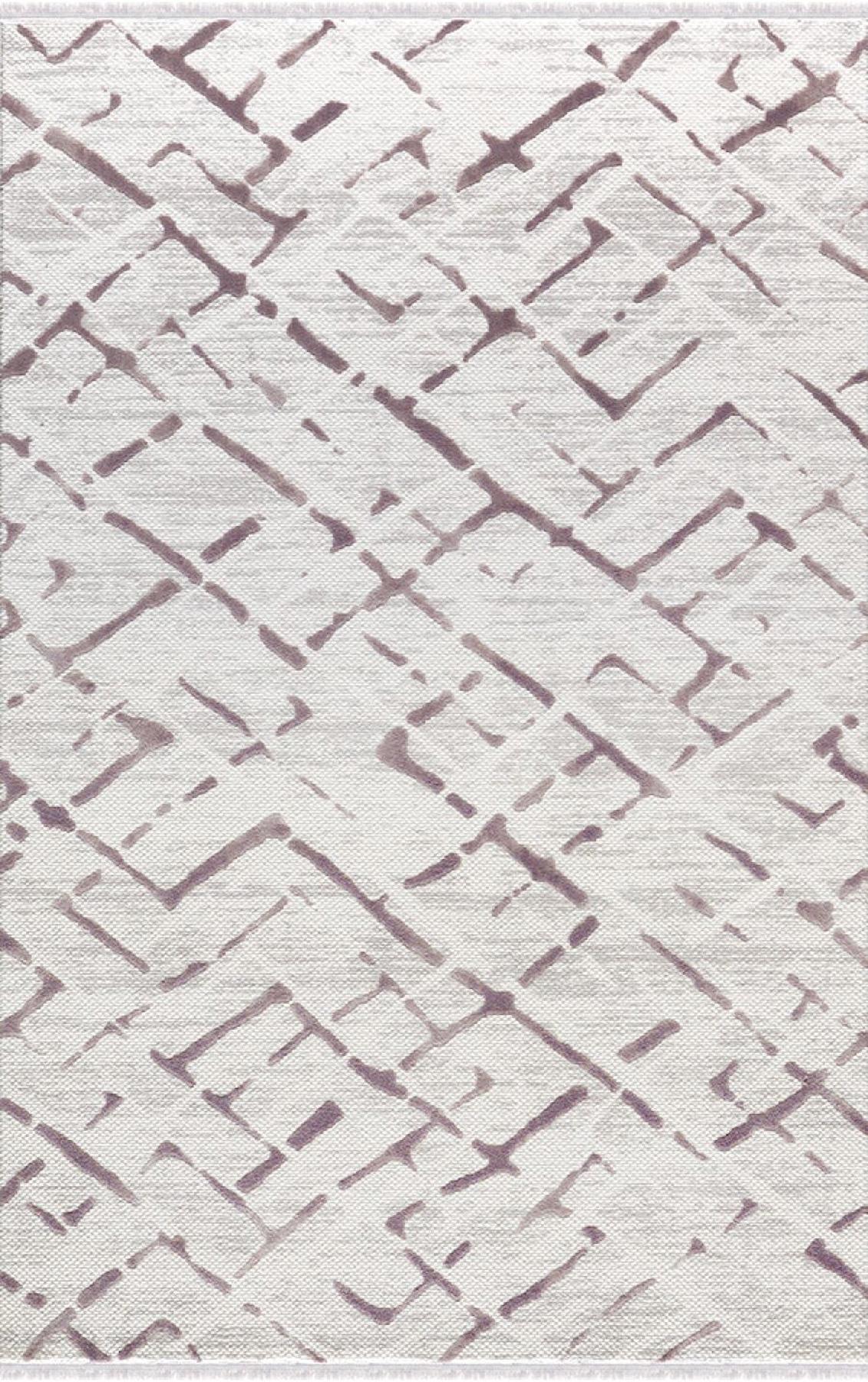 Padişah Sümela 39141 Krem 9 mm Akrilik Yıkanabilir İnce Dikdörtgen Makine Dokuma Salon Halısı 150x200 cm