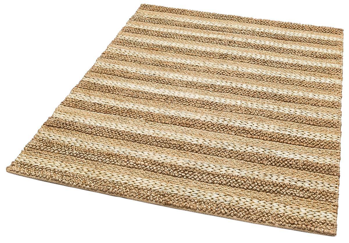 Eko Halı Netra S1410 Çok Renkli 12 mm Yıkanabilir İnce Jüt Taban Dikdörtgen El Dokuması Salon Halısı 100x300 cm