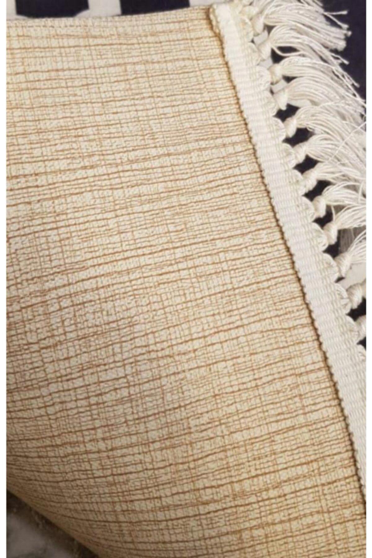 Aldora B1075 Çok Renkli 9 mm Deri Toz Tutmaz Yıkanabilir İnce Kaymaz Deri Taban Dikdörtgen Makine Dokuma Salon Halısı 100x300 cm