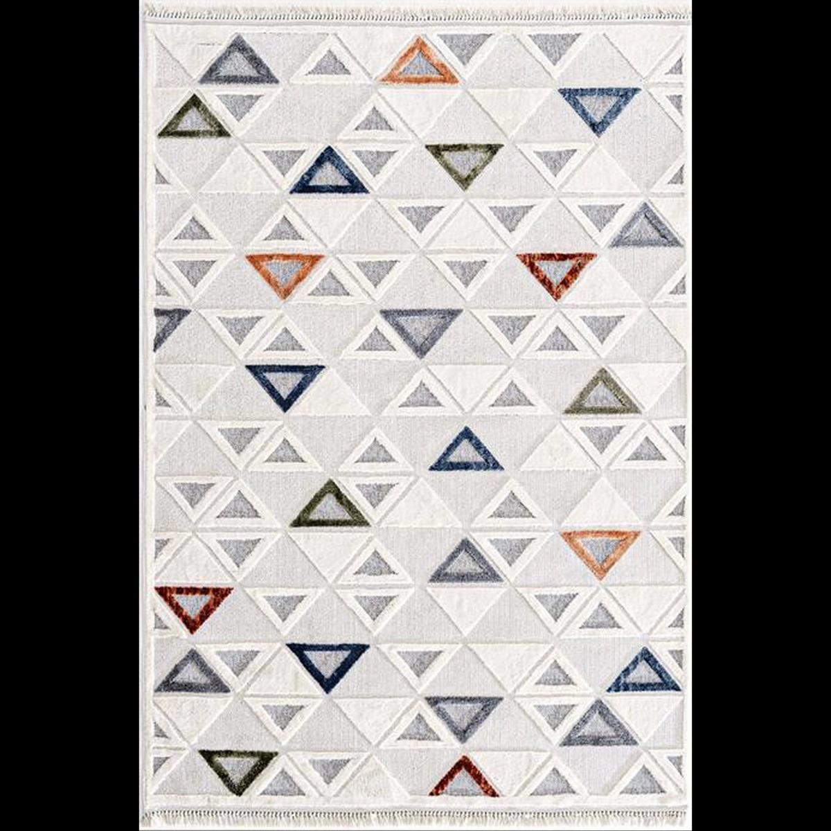 Hoom Rugs Polo 7804 Krem 12 mm Mikropolyester Antialerjenik Yıkanabilir Kalın Kaymaz Taban Dikdörtgen Makine Dokuma Salon Halısı 180x280 cm