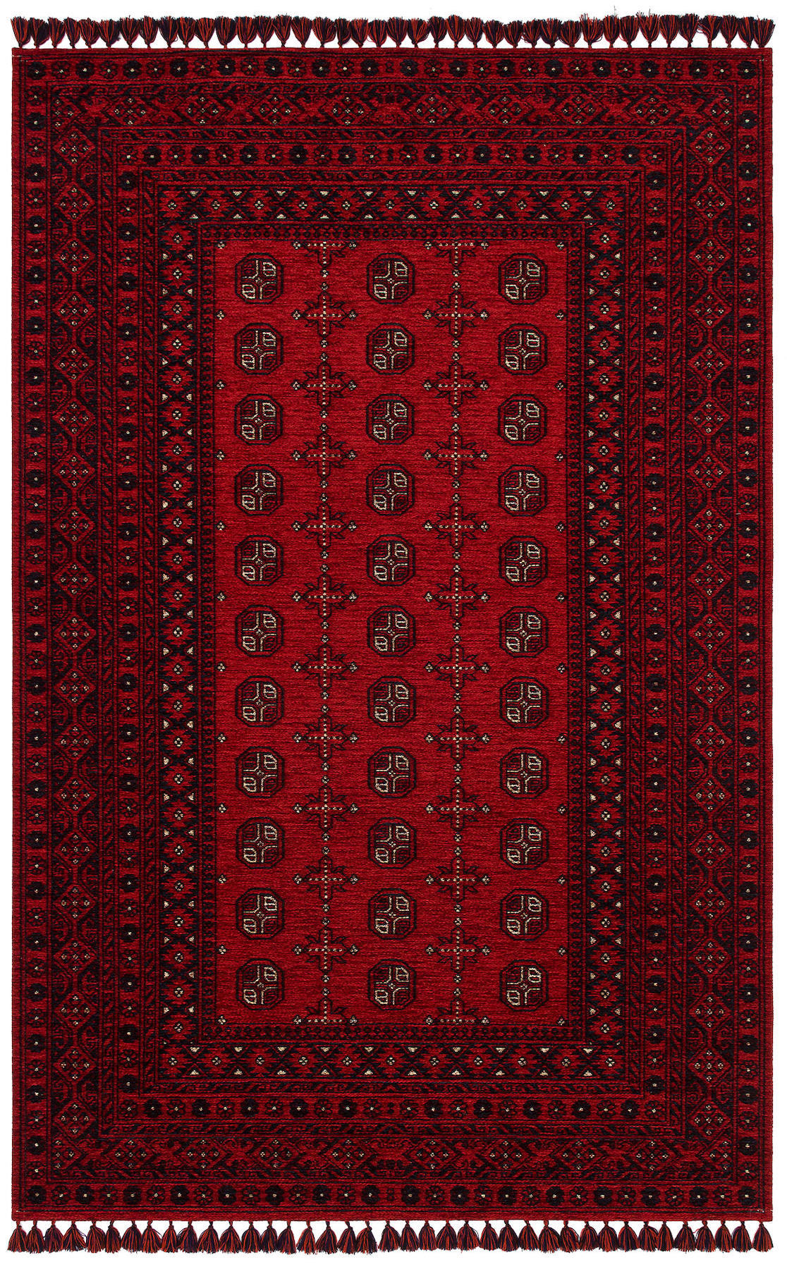 Eko Halı BHR04 Krem 6 mm Şönil Antibakteriyel Yıkanabilir İnce Kaymaz Dikdörtgen Makine Dokuma Salon Halısı 100x200 cm