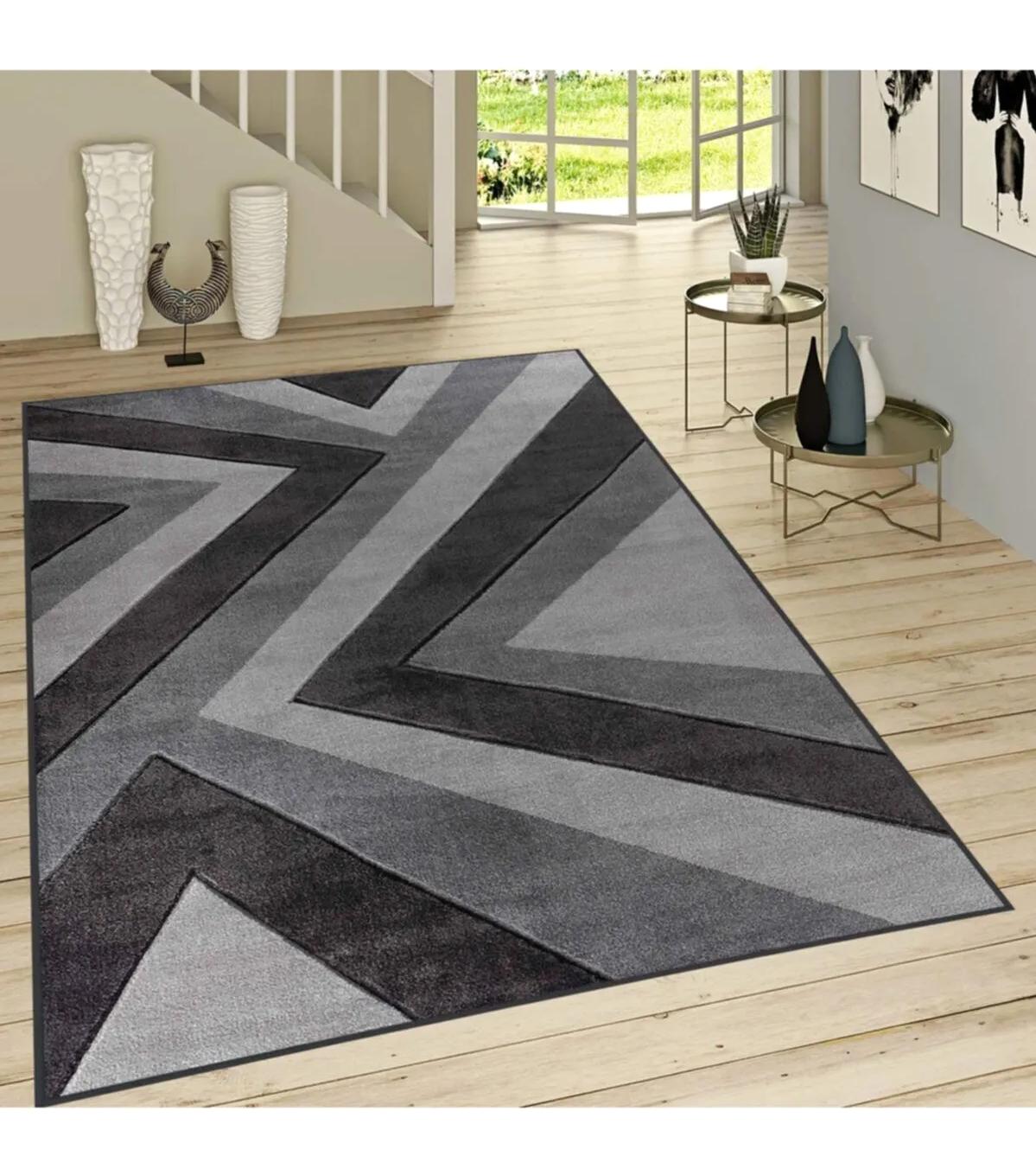 Rovigo Home RVG1037 Gri 8 mm Polyester Antibakteriyel-Leke Tutmaz-Toz Tutmaz Yıkanabilir İnce Kaymaz Dot Taban Dikdörtgen Makine Dokuma Salon Halısı 160x350 cm