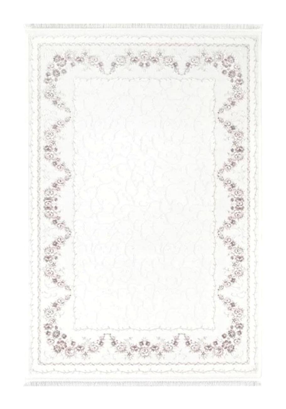 Atlas Halı Eyvan 8119B Kahverengi - Krem 12 mm Akrilik Yıkanabilir İnce Kaymaz Jüt Taban Dikdörtgen Makine Dokuma Salon Halısı 140x200 cm