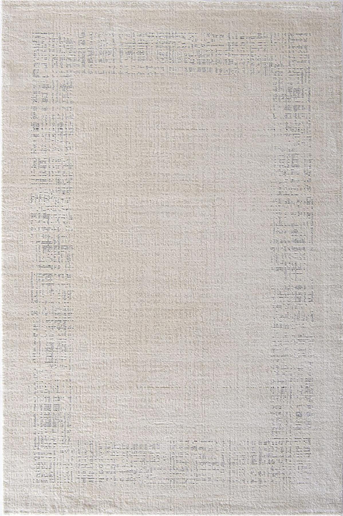 Enti Halı Morocco 7305 Krem 8 mm Polyester Silinebilir Yıkanabilir Orta Dikdörtgen Makine Dokuma Oturma Odası Halısı 100x300 cm