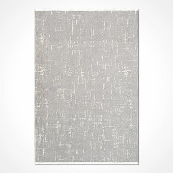 Crea Halı Antakya AU002 Krem 4 mm Polyester Toz Tutmaz Yıkanabilir İnce Pamuk Taban Dikdörtgen Makine Dokuma Salon Halısı 80x200 cm
