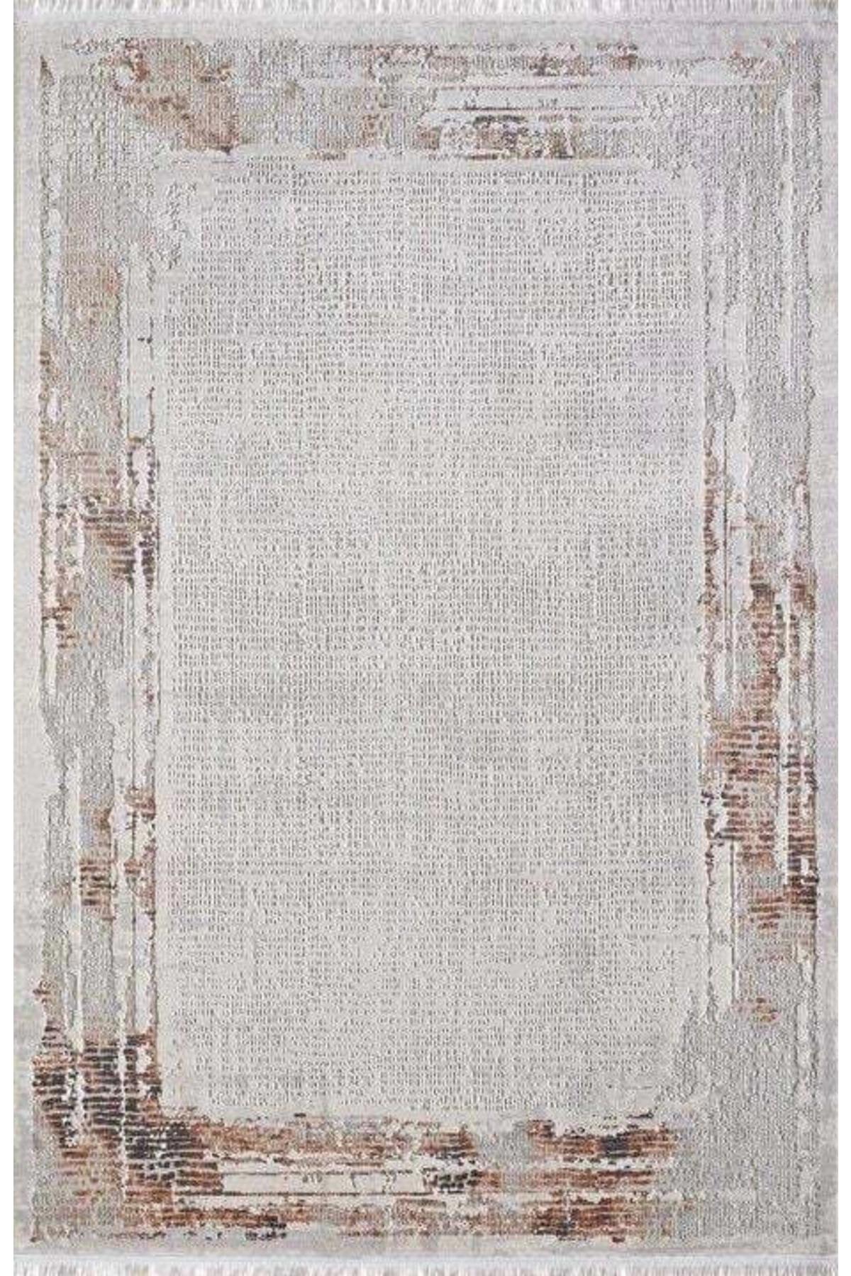 Gümüşsuyu Legro 11535 Bakır 8 mm Akrilik Yumuşak Yıkanabilir İnce Kaymaz Dikdörtgen Makine Dokuma Salon Halısı 200x290 cm