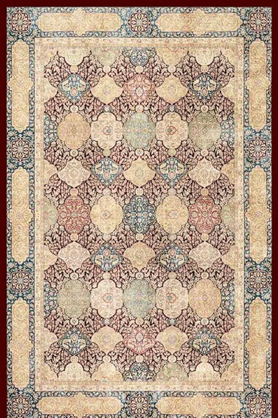 Kreasyon Halı Pandora 2750 Vizon 5 mm Yıkanabilir Kalın Kaymaz Pamuk Taban Dikdörtgen Makine Dokuma Salon Halısı 160x230 cm