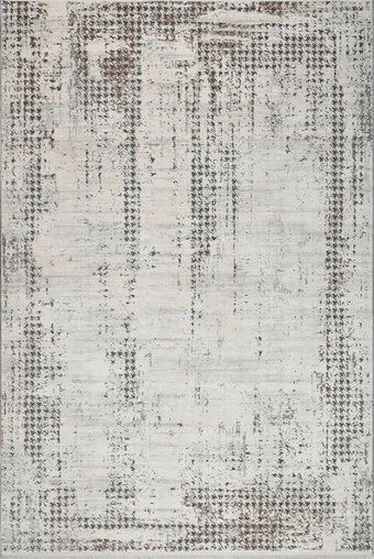 Kreasyon Halı Mazzini 1479 Gri 7 mm Akrilik Yumuşak Yıkanabilir İnce Kaymaz Dikdörtgen Makine Dokuma Salon Halısı 120x180 cm