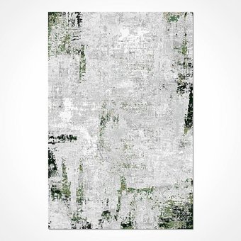 Crea Halı Milad MD009 Krem 7.5 mm Akrilik-Viskon Toz Tutmaz Yıkanabilir Orta Pamuk Taban Soyut Temalı Dikdörtgen Makine Dokuma Salon Halısı 120x550 cm