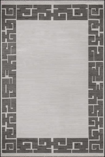 Flora Halı Magnum 7053A Krem 6 mm Akrilik-Viskon Silinebilir Yıkanabilir İnce Dikdörtgen Makine Dokuma Salon Halısı 170x250 cm