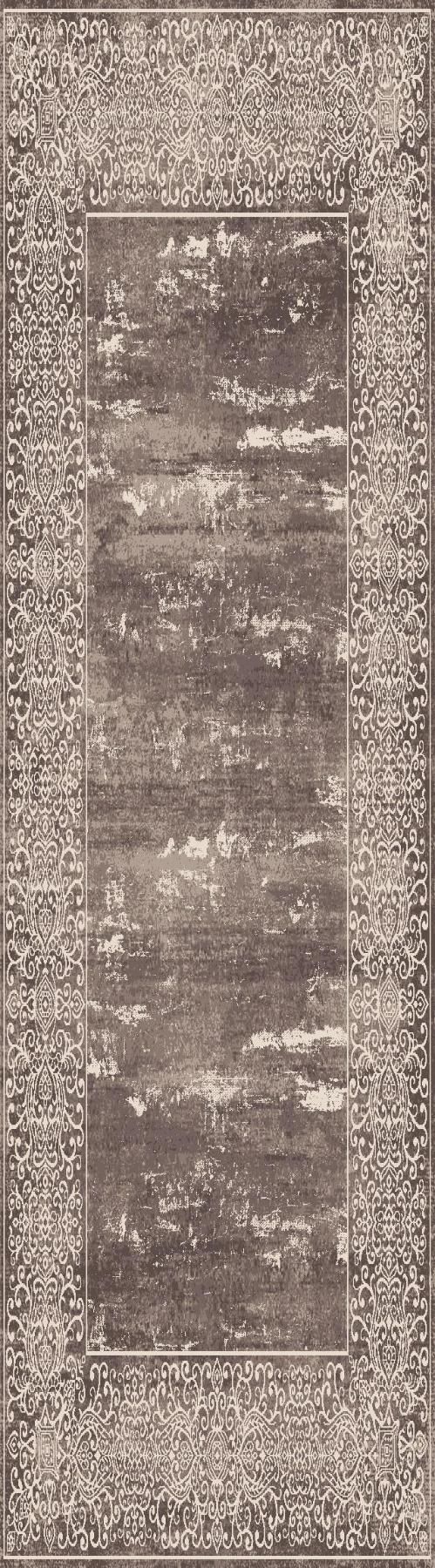 Atlas Halı Mood MD06A Çok Renkli 7 mm Akrilik Yıkanabilir İnce Kaymaz Jüt Taban Dikdörtgen Makine Dokuma Salon Halısı 80x300 cm