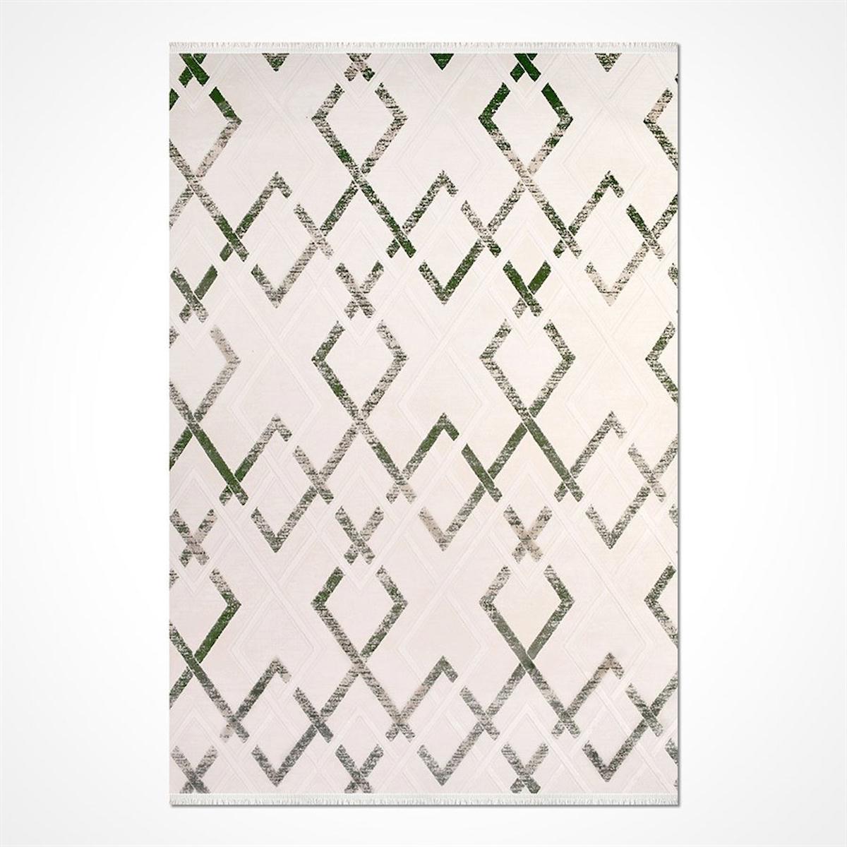 Crea Halı Royal 14902K Bej-Krem 11 mm Akrilik Toz Tutmaz Yıkanabilir Orta Pamuk Taban Dikdörtgen Makine Dokuma Salon Halısı 200x290 cm