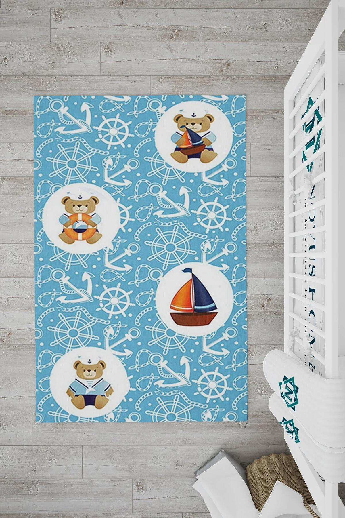 Novus Home Punto Serisi Krem 7 mm Polyester Antibakteriyel-Toz Tutmaz-Yalıtıma Yardımcı Yıkanabilir İnce Kaymaz Taban Yuvarlak Makine Dokuma Çocuk Odası Halısı 200x290 cm