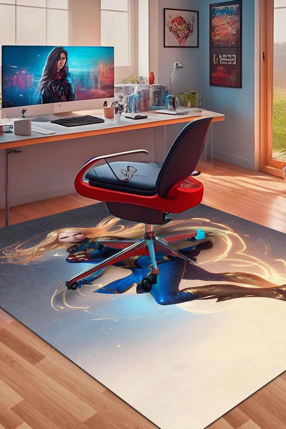 İlyaki Home Always Çok Renkli 0.8 mm Pamuk Yıkanabilir İnce Kaymaz Jüt Taban Dikdörtgen Makine Dokuma Çocuk Odası Halısı 80x150 cm
