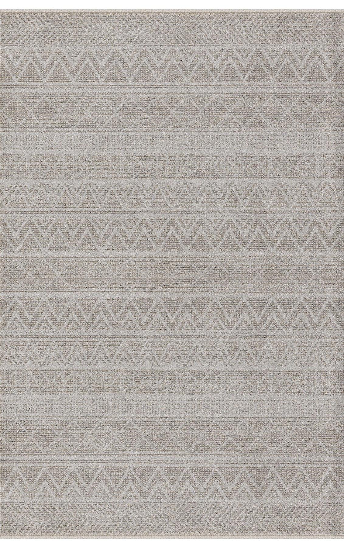 Padişah Truva Vizon 10 mm Polyester Yıkanabilir İnce Kaymaz Dikdörtgen Makine Dokuma Salon Halısı 100x300 cm