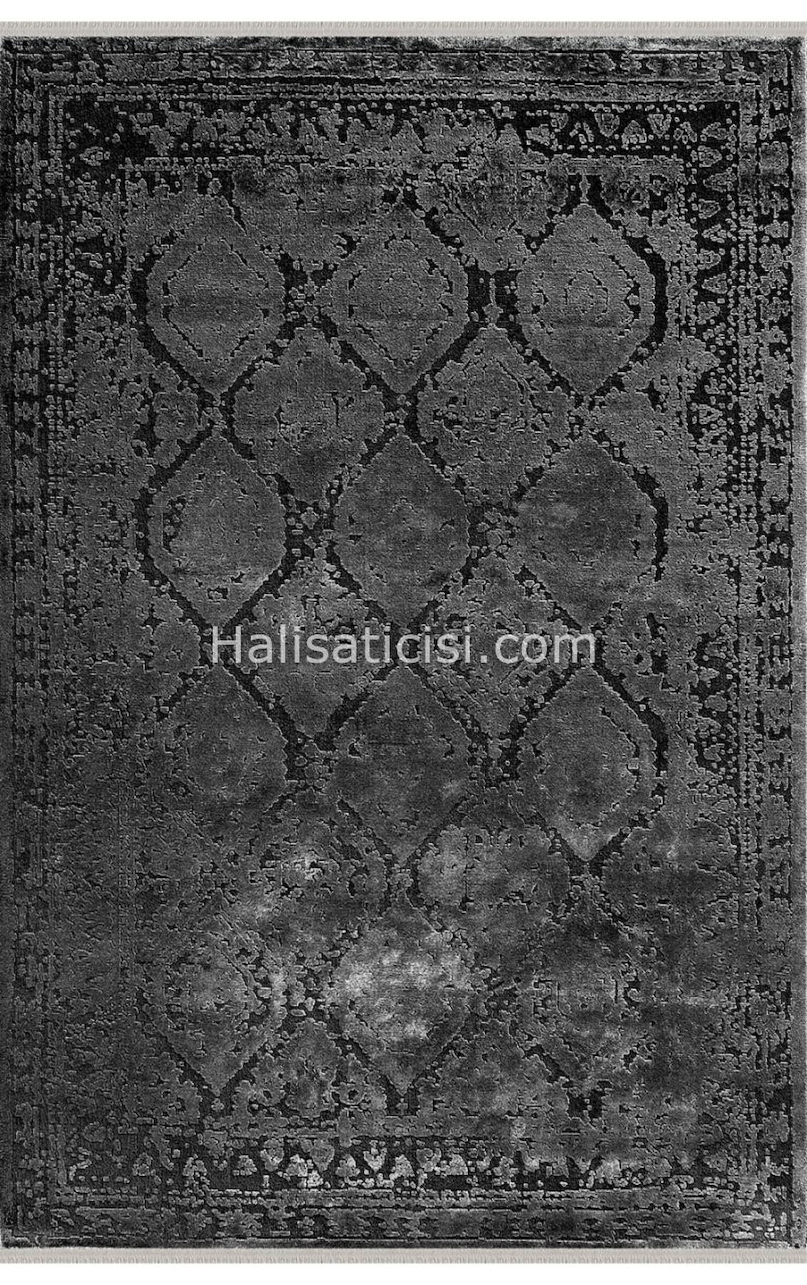 Padişah Viva 34668 Krem 8 mm Bambu-Viskon Toz Tutmaz Yıkanabilir İnce Dikdörtgen Makine Dokuma Salon Halısı 140x200 cm