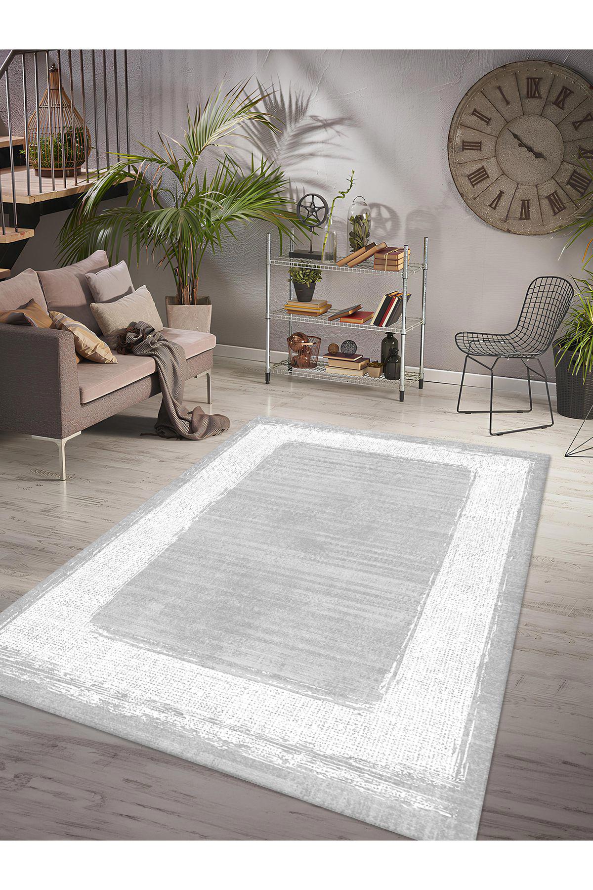 İnspira Krem 12 mm Polyester Antibakteriyel-Leke Tutmaz-Toz Tutmaz Yıkanabilir Orta Kaymaz Dot Taban Dikdörtgen Makine Dokuma Oturma Odası-Salon Halısı 140x220 cm