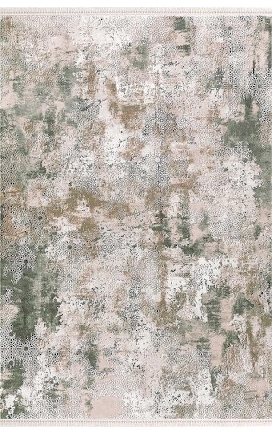 Padişah Santo 31879 Krem 10 mm Akrilik Yıkanabilir İnce Dikdörtgen Makine Dokuma Salon Halısı 133x190 cm