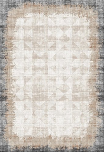 Elexsus Ascension 3350 Gri 8 mm Viskon Silinebilir Yıkanabilir Orta Kaymaz Dikdörtgen Makine Dokuma Oturma Odası-Salon Halısı 100x150 cm