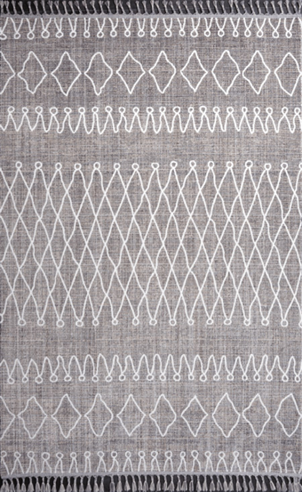 Kreasyon Halı History 9958 Gri 6 mm Polyester Yıkanabilir Kaymaz Taban Dikdörtgen Makine Dokuma Salon Halısı 100x150 cm