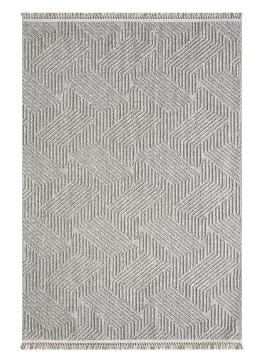 Homeva 8293 Çok Renkli 6-12 mm Polyester Yıkanabilir Orta Kaymaz Dikdörtgen Makine Dokuma Salon Halısı 80x150 cm