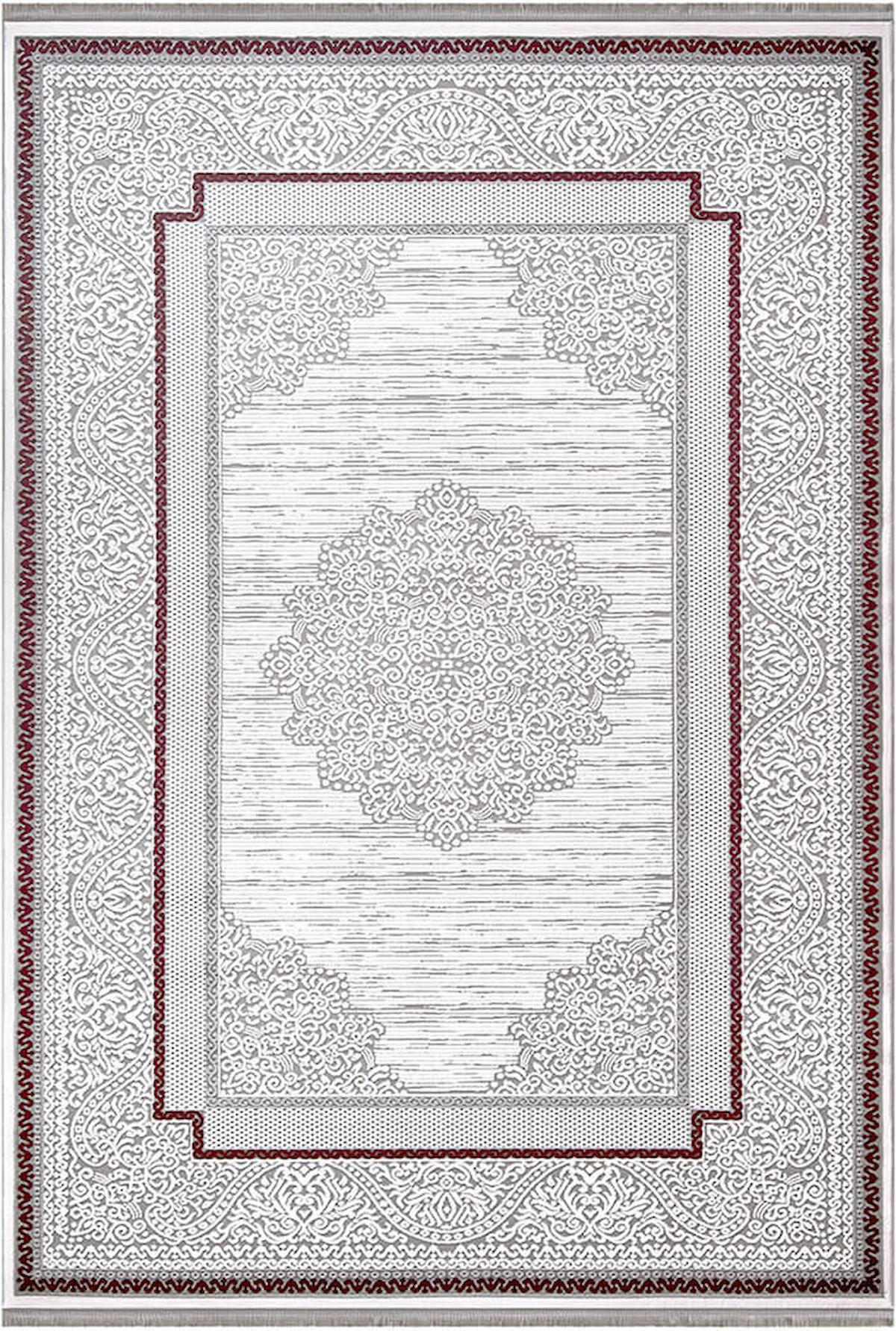 İpek Home Sardes 6927A Çok Renkli 10 mm Akrilik Yıkanabilir Orta Kaymaz Pamuk Taban Dikdörtgen Makine Dokuma Antre-Çocuk Odası-Salon-Yatak Odası Halısı 120x180 cm