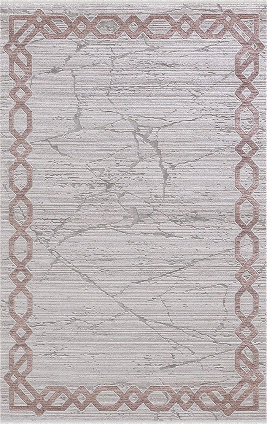 Merinos Diyez 34931 Pembe 9 mm Akrilik Yıkanabilir Kalın Kaymaz Dikdörtgen Makine Dokuma Salon Halısı 180x180 cm