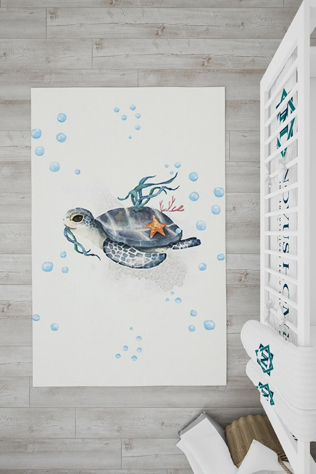 Novus Home Punto Serisi Çok Renkli 7 mm Polyester Antibakteriyel-Toz Tutmaz-Yalıtıma Yardımcı Yıkanabilir İnce Kaymaz Taban Dikdörtgen Makine Dokuma Çocuk Odası Halısı 180x280 cm