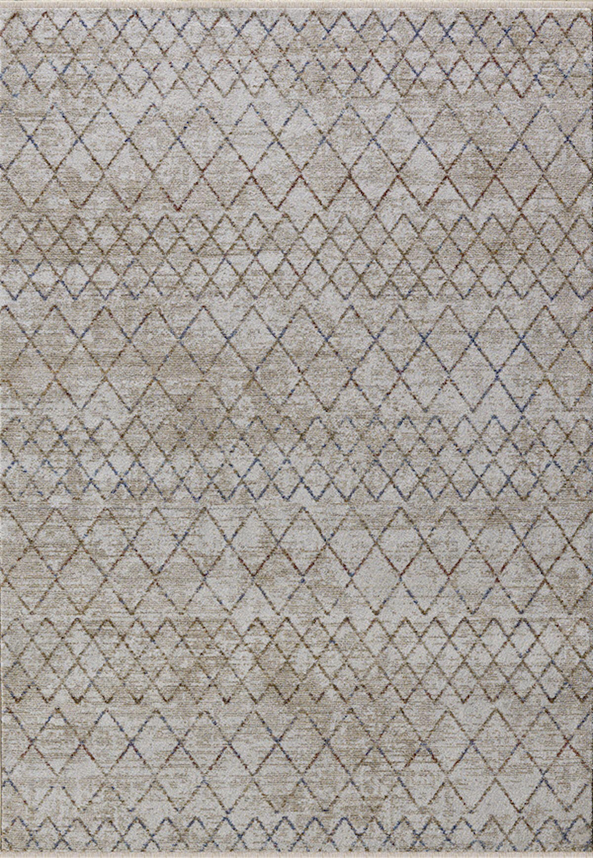 Dinarsu Laguna 36458 Gri 7 mm Silinebilir Yıkanabilir Orta Kaymaz Dikdörtgen Makine Dokuma Oturma Odası-Salon Halısı 100x150 cm