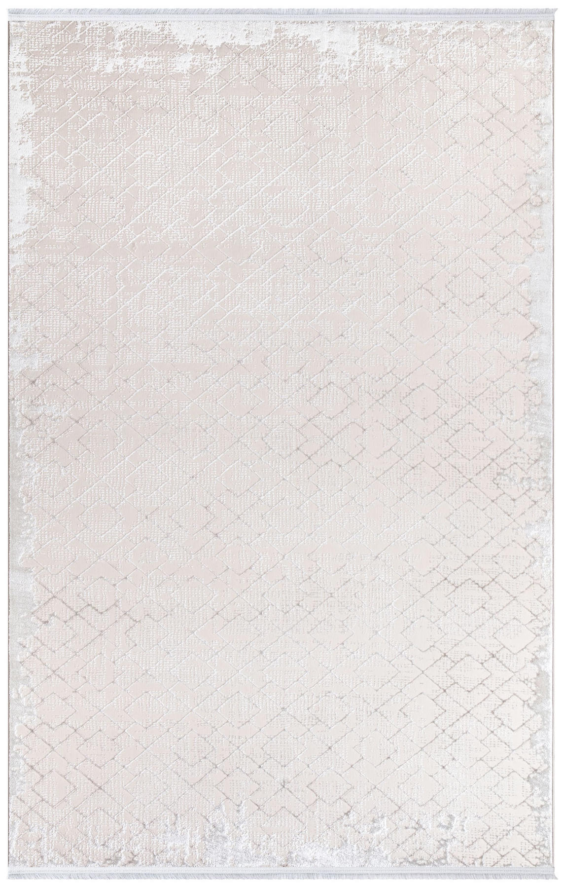 İpek Home Sihir 17300 Krem 6 mm Polyester Yıkanabilir İnce Kaymaz Pamuk Taban Dikdörtgen Makine Dokuma Antre-Çocuk Odası-Salon-Yatak Odası Halısı 100x200 cm