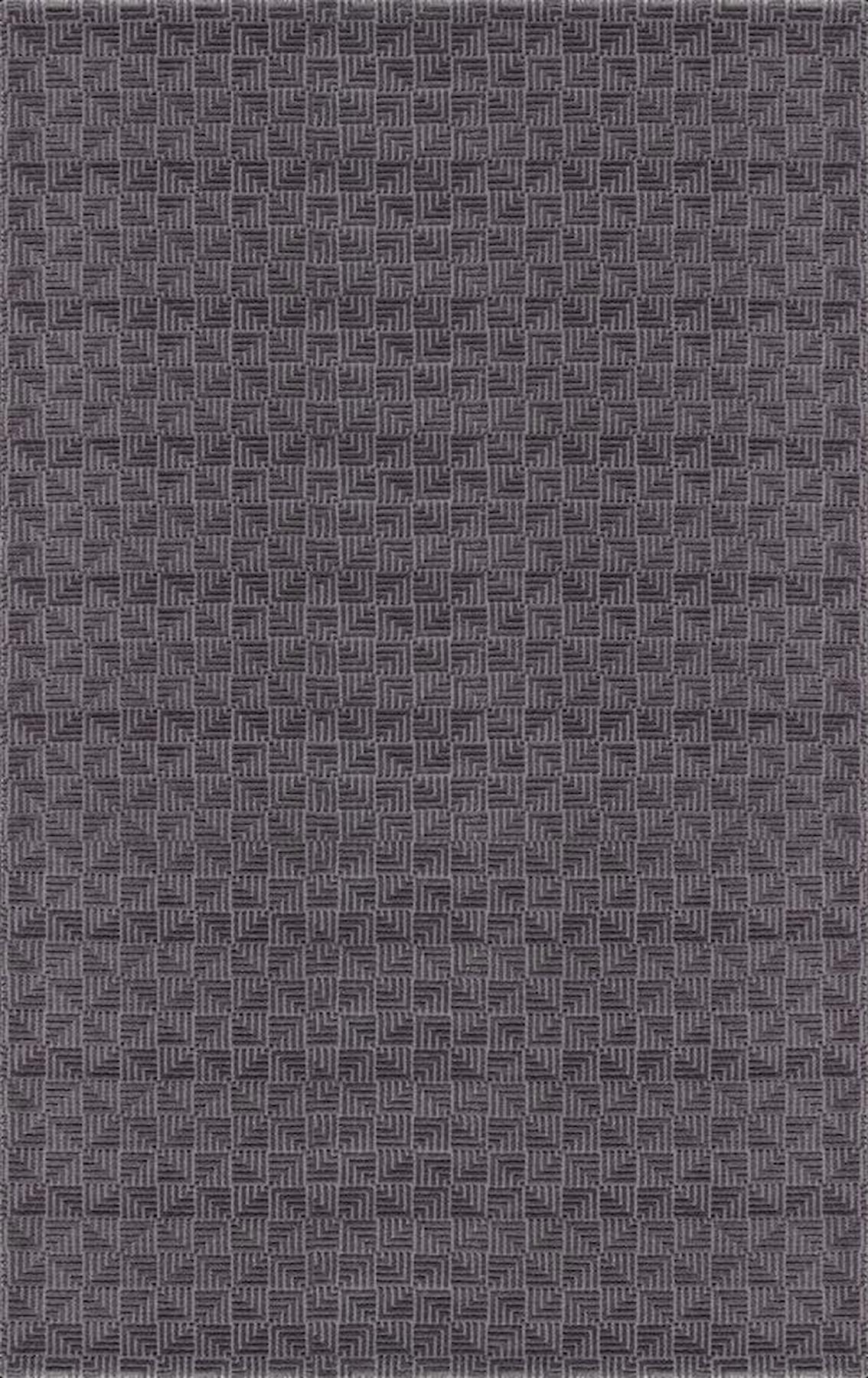 Merinos Urla 64956 Antrasit 12 mm Akrilik Antibakteriyel Yıkanabilir İnce Kaymaz Dikdörtgen Makine Dokuma Salon Halısı 120x180 cm