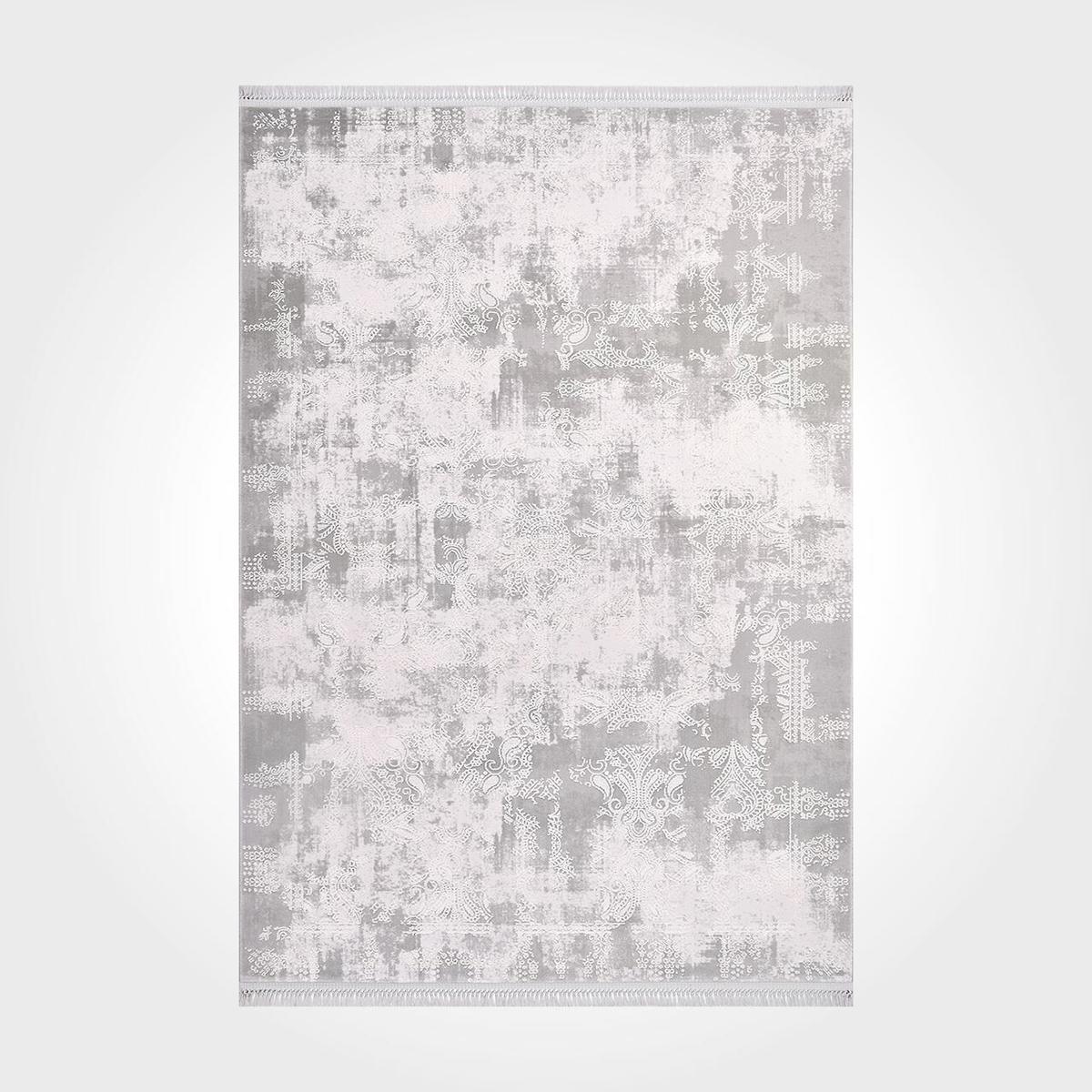 Crea Halı Galaxy 13409K Krem 11 mm Akrilik-Bambu Toz Tutmaz Yıkanabilir Orta Dikdörtgen Makine Dokuma Salon Halısı 156x230 cm