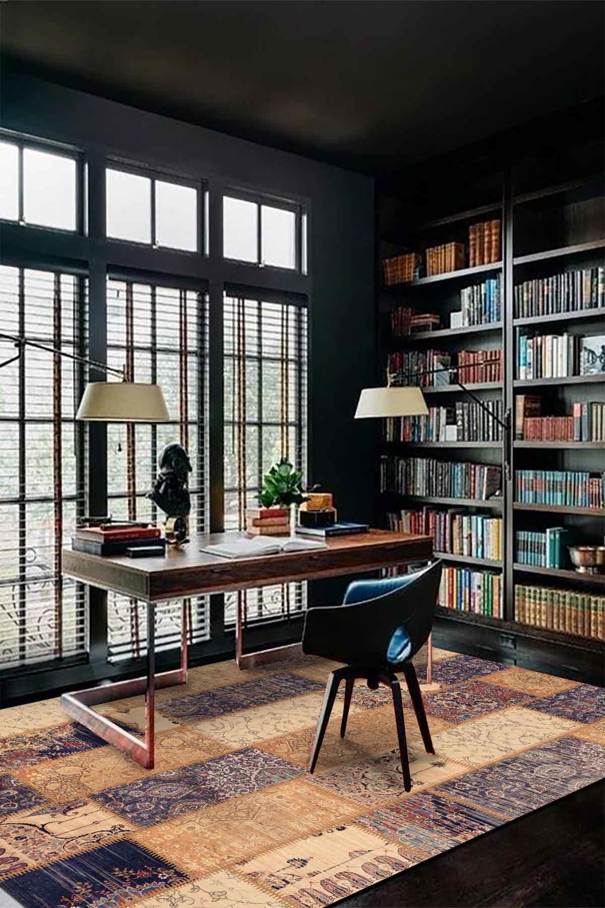 İlyaki Home Salva Krem 0.5 mm Pamuk Yıkanabilir Kalın Kaymaz Lateks Taban Dikdörtgen Makine Dokuma Salon Halısı 160x160 cm