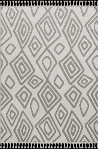 Flora Halı Harley 7127E Krem 6 mm Mikropolyester Silinebilir Yıkanabilir İnce Dikdörtgen Makine Dokuma Salon Halısı 170x250 cm
